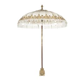 standing umbrella with base- gold nirvana