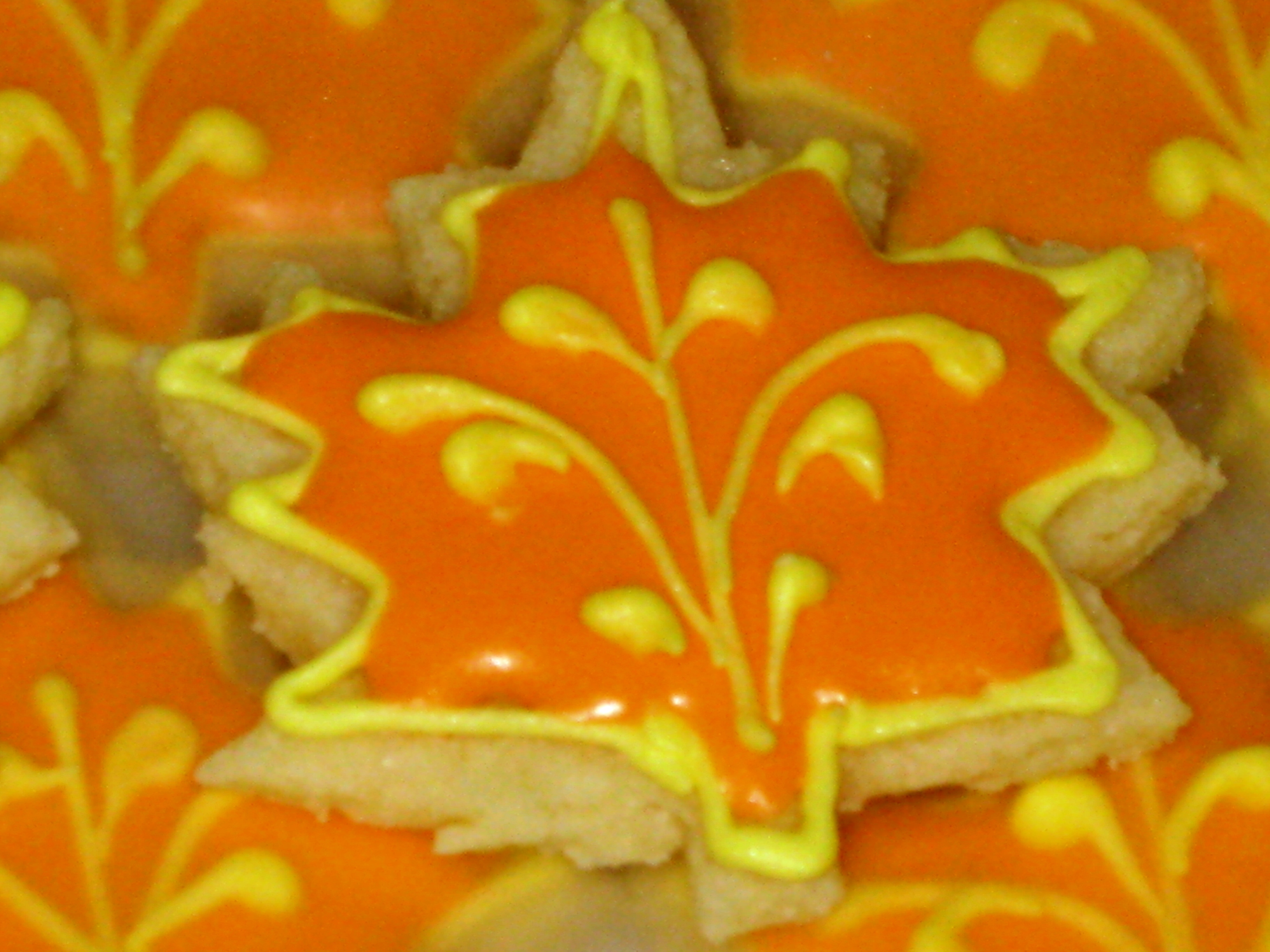 fall leaves sugar cookies